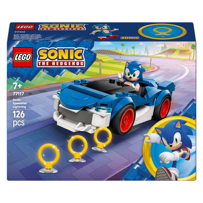 Lego sonic the hedgehog - sonic's car: speedster lightning constructiespeelgoed (77117)