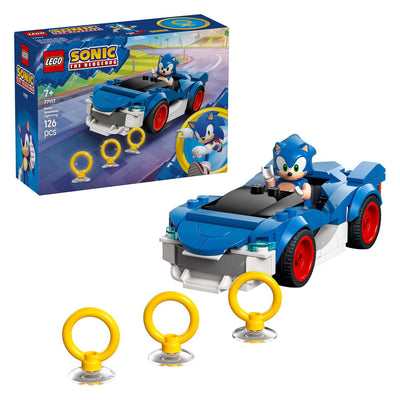 Lego sonic the hedgehog - sonic's car: speedster lightning constructiespeelgoed (77117)