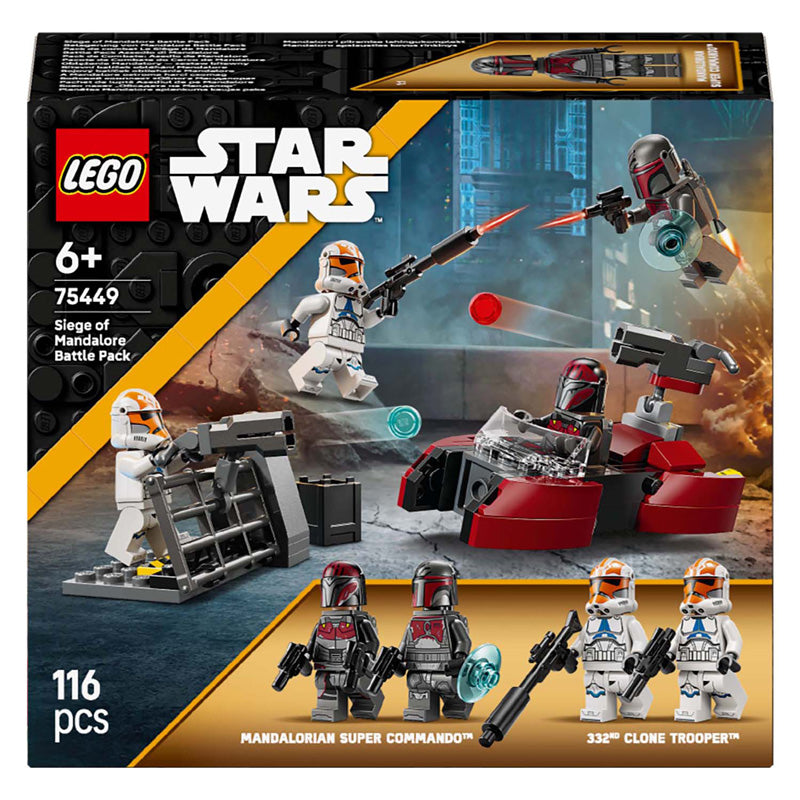 Lego star wars beleg van mandalore battle pack - cadeau voor jongens vanaf 6 jaar - 75449