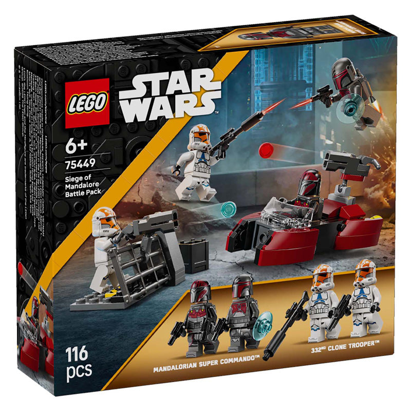 Lego star wars beleg van mandalore battle pack - cadeau voor jongens vanaf 6 jaar - 75449