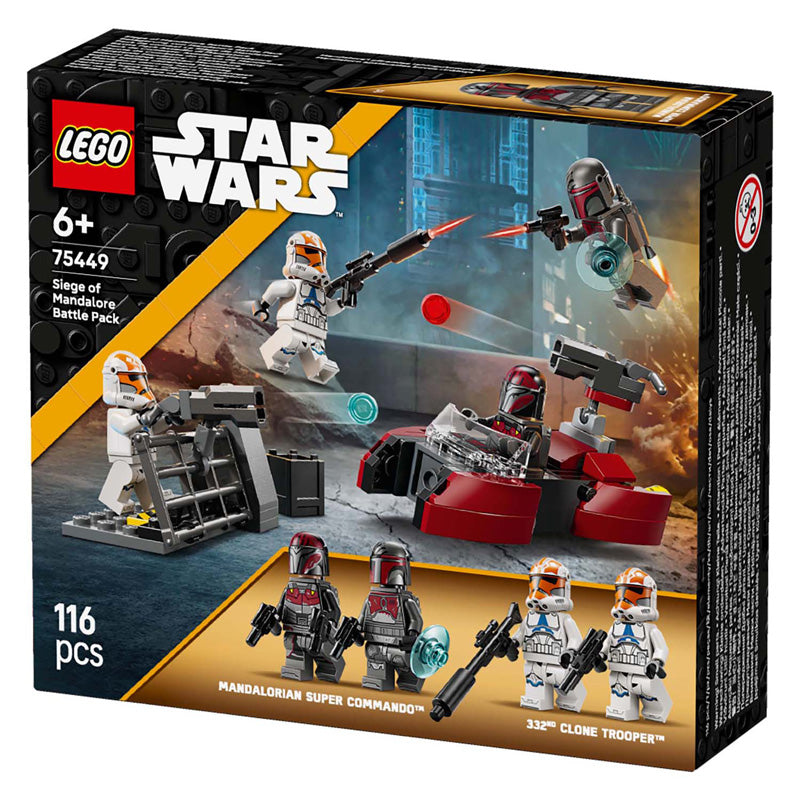 Lego star wars beleg van mandalore battle pack - cadeau voor jongens vanaf 6 jaar - 75449