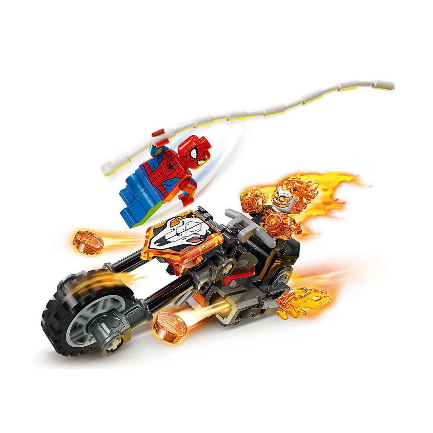 Lego super heroes 76335 marvel spider-man vs. ghost rider motor