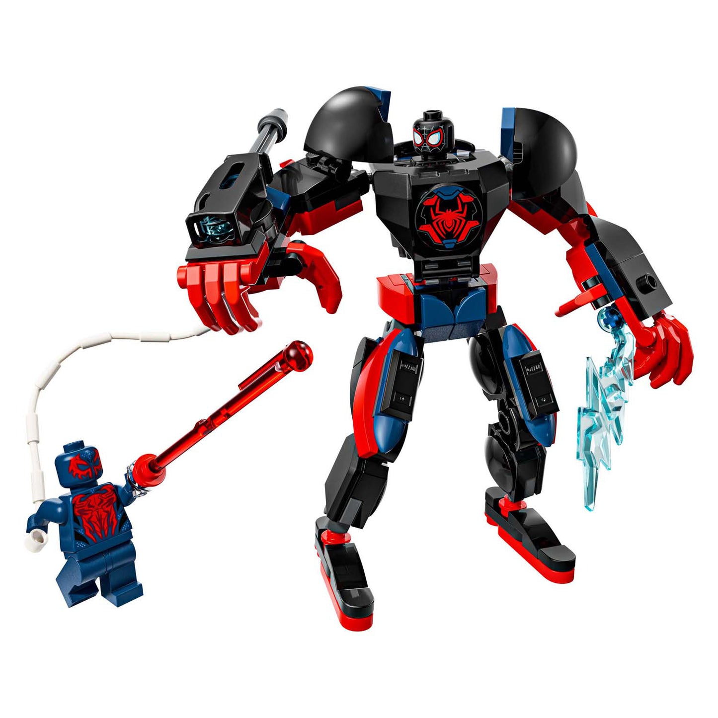 Lego marvel super heroes - miles morales mecha vs. spider-man 2099 constructiespeelgoed (76337)