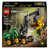 Lego ® technic john deere 1470h houtoogstmachine - werkende klauw en boomstam - modelbouwspeelgoed - 42218