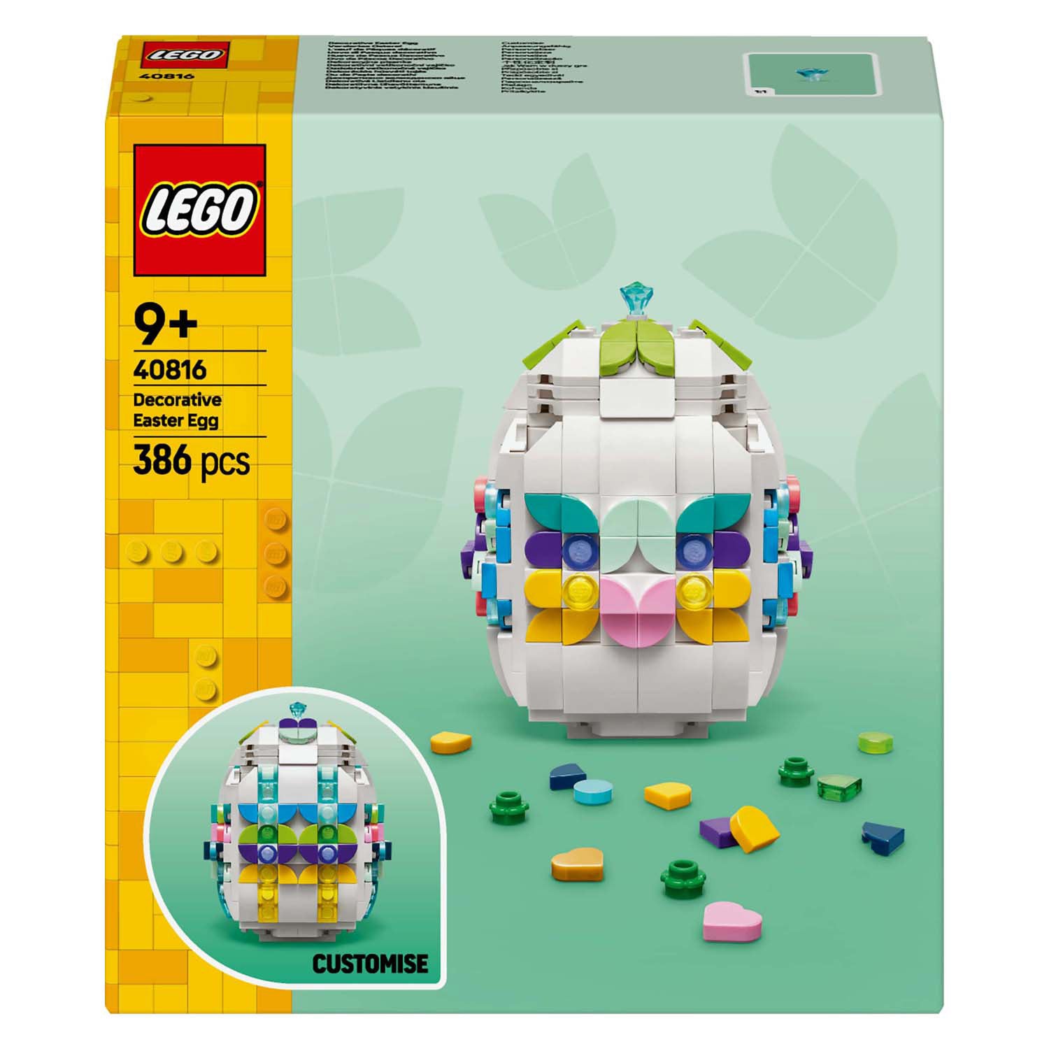 Lego paasei versieren constructiespeelgoed (40816)