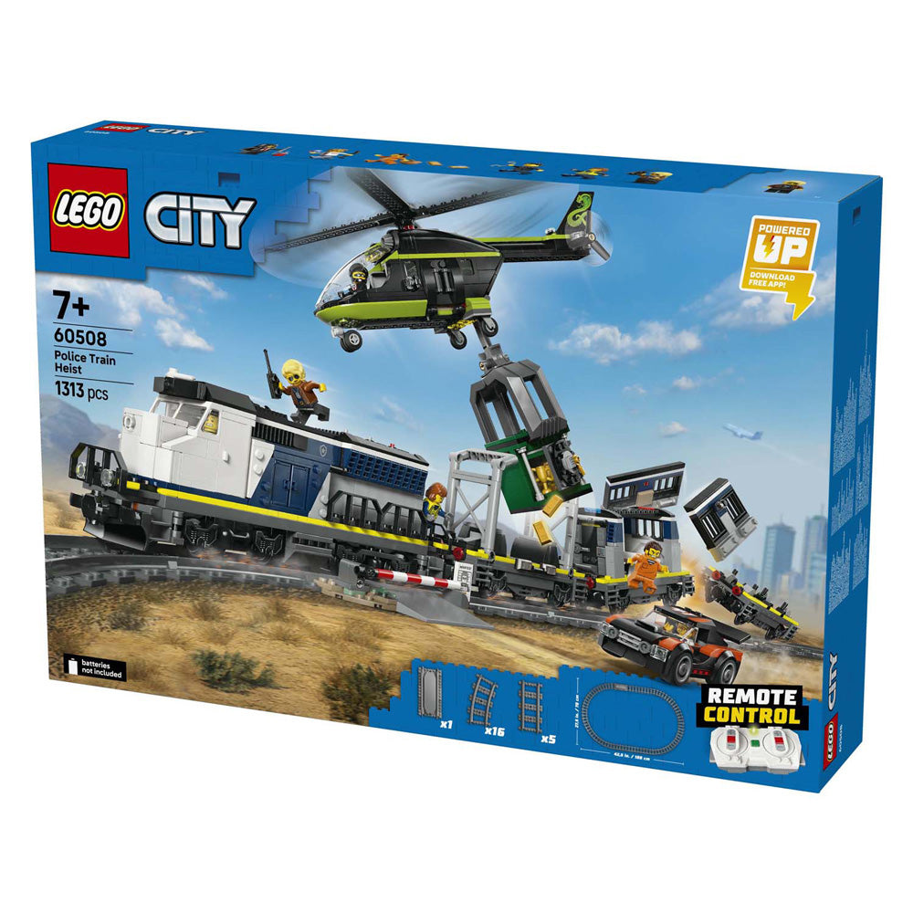 Lego ® city overval op politietrein - speelgoedtreinset - 60508