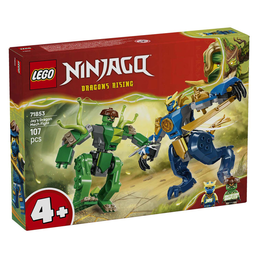 Lego ® ninjago® - jay's drakenmechastrijd - speelgoedmecha - speelset met 2 minifiguren - 71853