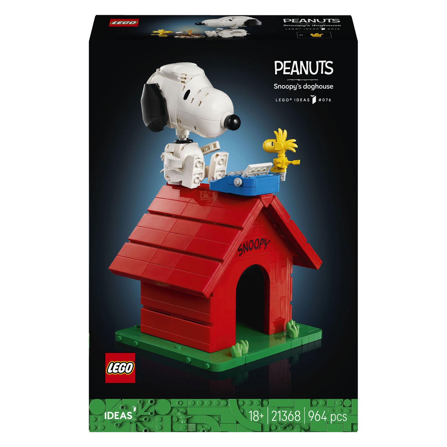 Lego ideas 21368 peanuts: snoopy's hondenhok