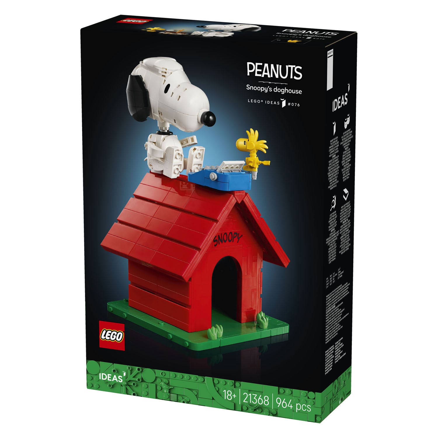 Lego ideas 21368 peanuts: snoopy's hondenhok