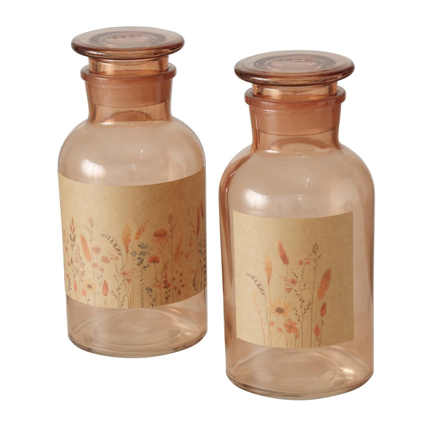 Boltze home apothekers fles kornelia 10xh22cm glas
