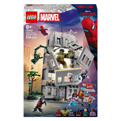 Lego ǀ marvel spider-man vs. hulk ultieme confrontatie superheld speelgoed voor kinderen 76350