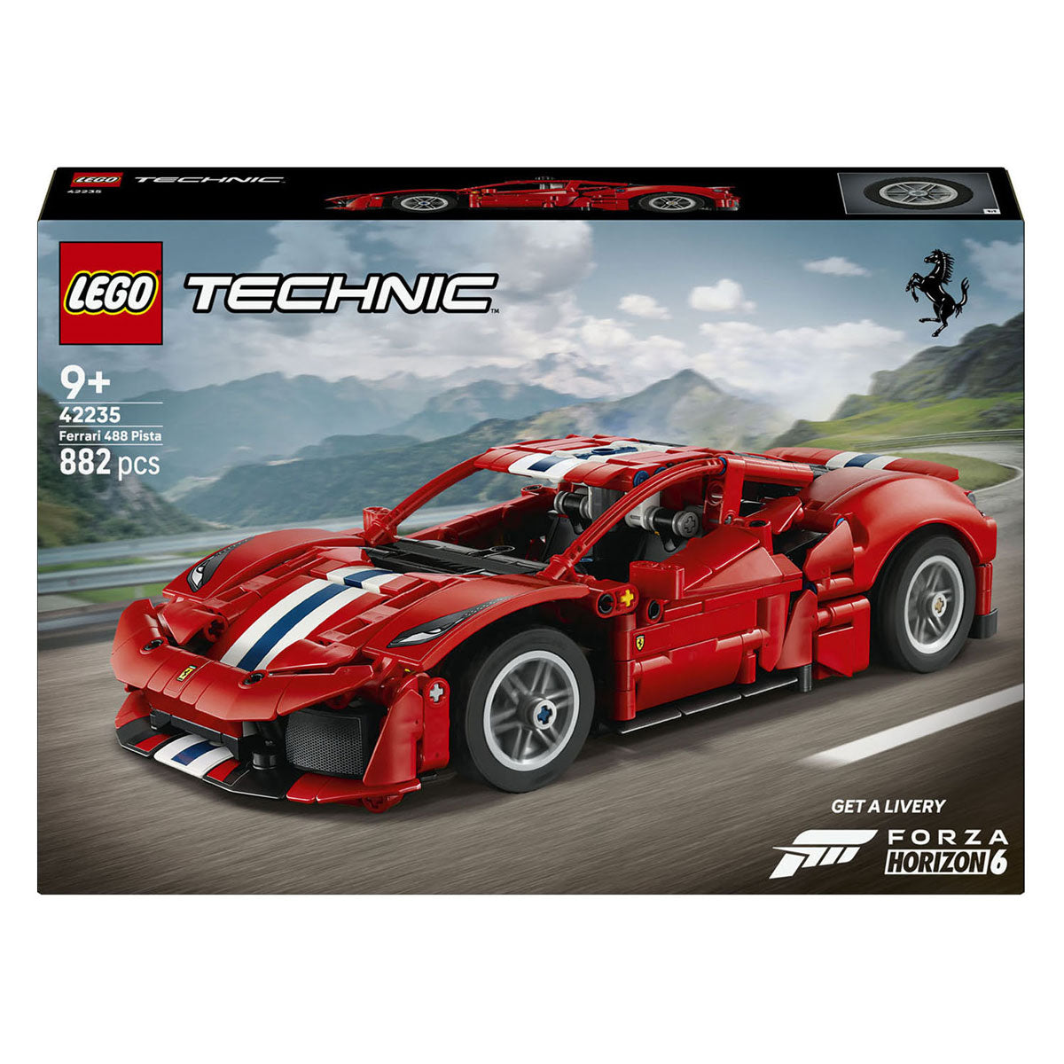 Lego technic ferrari 488 pista auto speelgoed voor kinderen en decoratie 42235