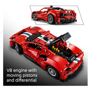 Lego technic ferrari 488 pista auto speelgoed voor kinderen en decoratie 42235 - afbeelding 5