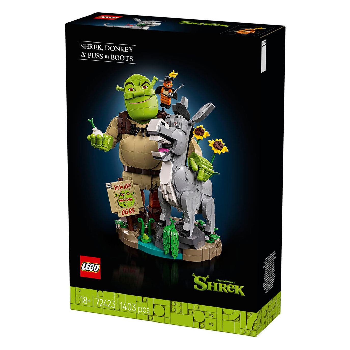 Lego ® shrek: shrek, ezel en de gelaarsde kat - 72423