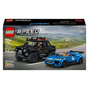 Lego speed champions jaguar project 7 en land rover defender auto bouwpakket voor kinderen 77264 - afbeelding 2