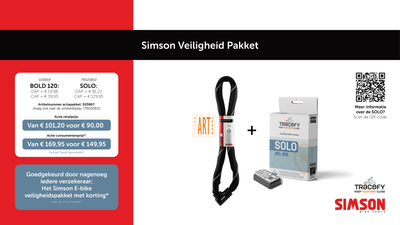 Rema tip top nederland b.v. simson 020867 actie veiligheid pakket (bestaat uit: 1 x simson bold 120 + 1 x tracefy solo)