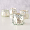 Boltze home theelichthouder glas met glitterhanger