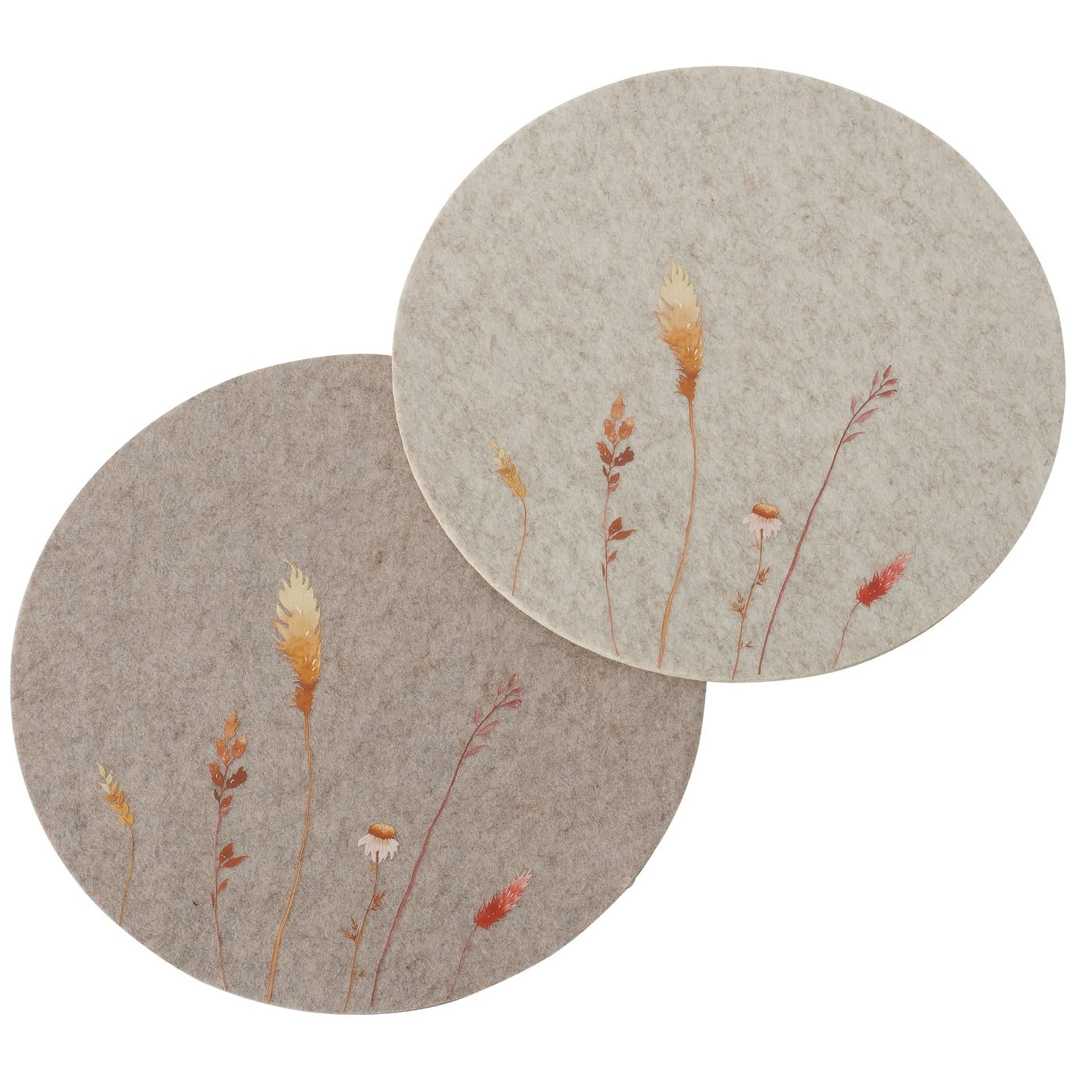 Boltze home placemat kornelia ø38cm vilt