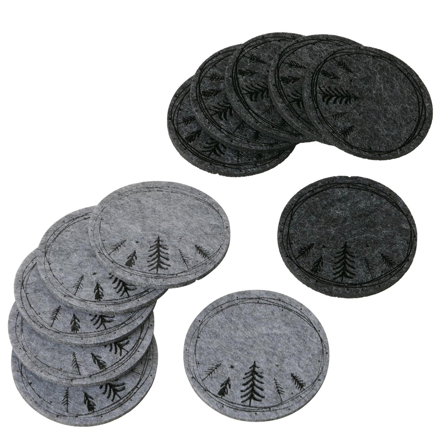 Boltze home onderzetter oslo 6-delig d10cm vilt