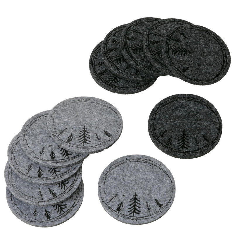 Boltze home onderzetter oslo 6-delig d10cm vilt