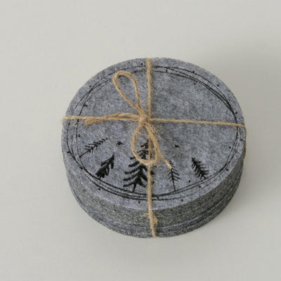 Boltze home onderzetter oslo 6-delig d10cm vilt