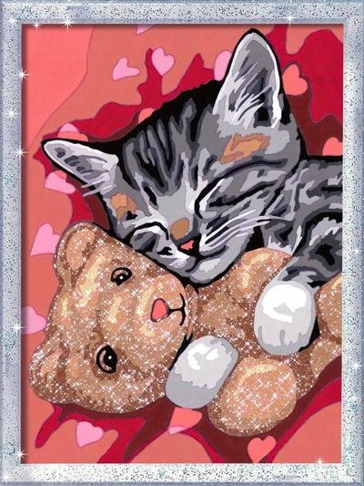 Ravensburger creart schilderen op nummer - vredige kitten