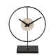 Boltze home tafelklok lumba h31cm, ijzer, mat zwart 26x10x31cm
