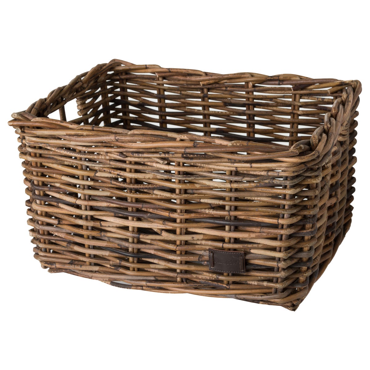 Fastrider zeno rotan fietsmand - bruin - 26l - handgemaakt
