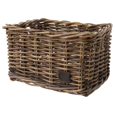 Fastrider zeno rotan fietsmand - bruin - 17l - handgemaakt