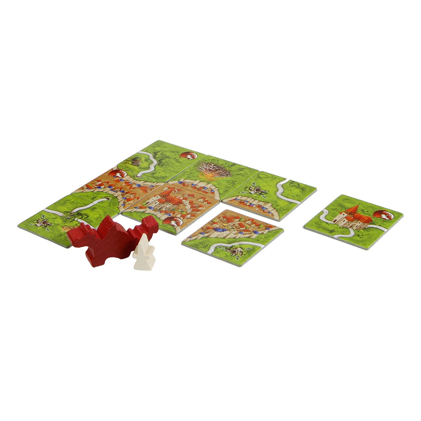 999Games Carcassonne: De Draak, de Fee en de Jonkvrouw Uitbreiding Bordspel