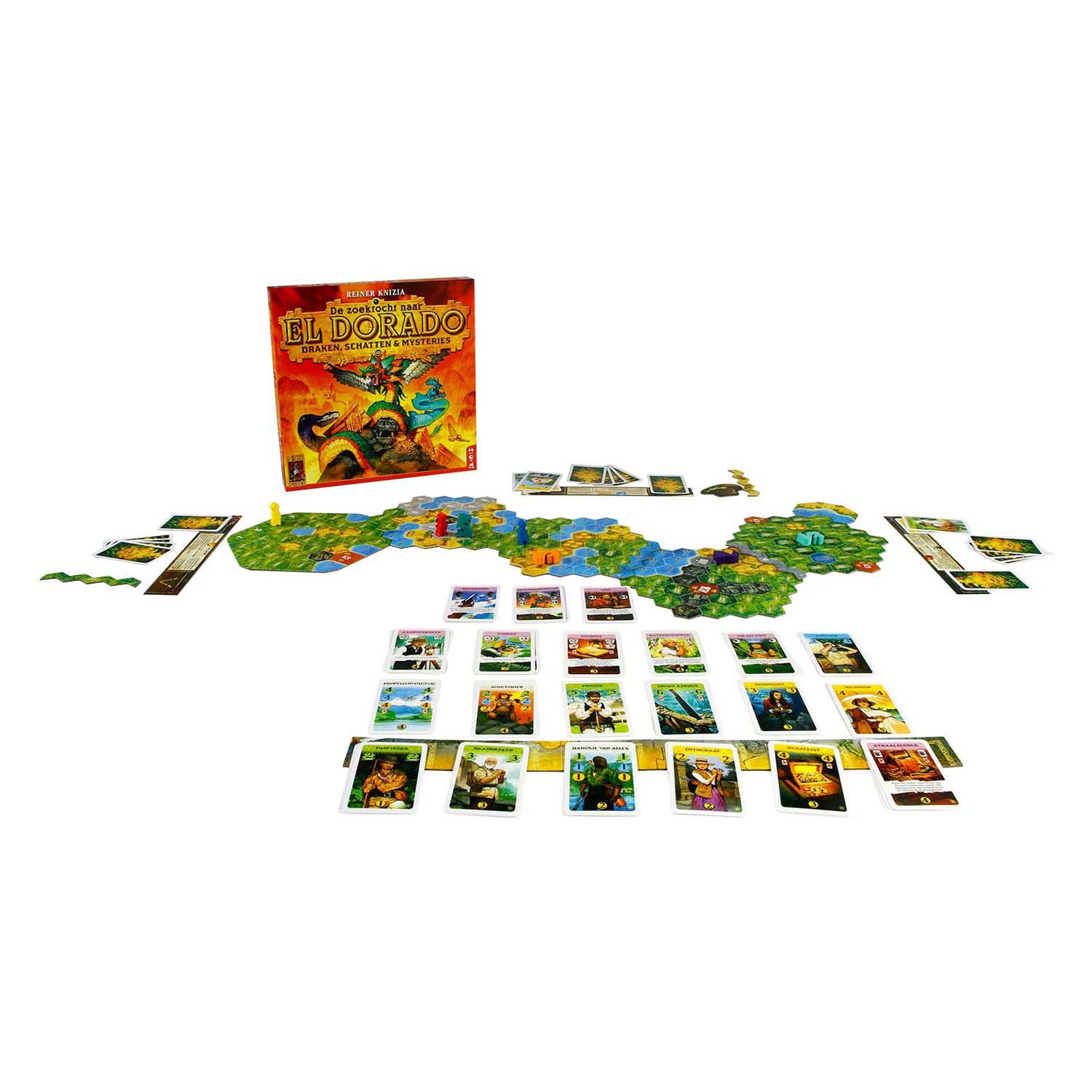 999games 999 games de zoektocht naar el dorado: draken, schatten mysteries bordspel (nederlands, uitbreiding, 2 - 4 spelers, 60 minuten, vanaf 10 jaar)