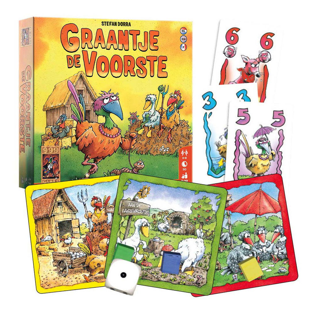 999games 999 games graantje de voorste kaartspel (nederlands, 2 - 6 spelers, 20 minuten, vanaf 8 jaar)