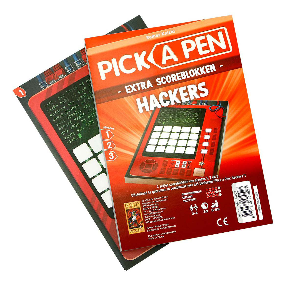 999games 999 games pick a pen hackers scoreblokken, 2st.