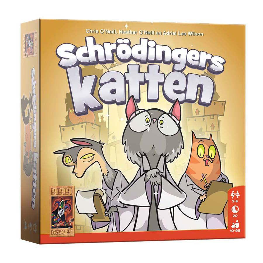 999games 999 games schrödinger's katten kaartspel (nederlands, 2 - 6 spelers, 20 minuten, vanaf 10 jaar)