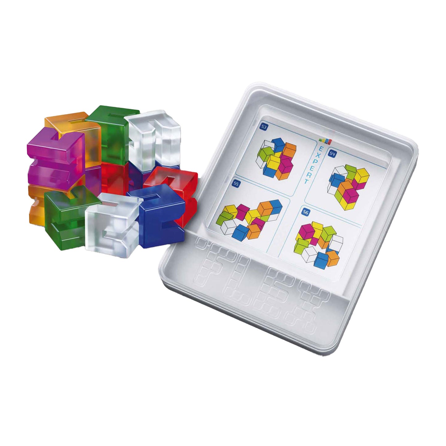 999games 999 games flex puzzler crystal denkspel (nederlands, 1 speler, vanaf 7 jaar, 80 opdrachten)