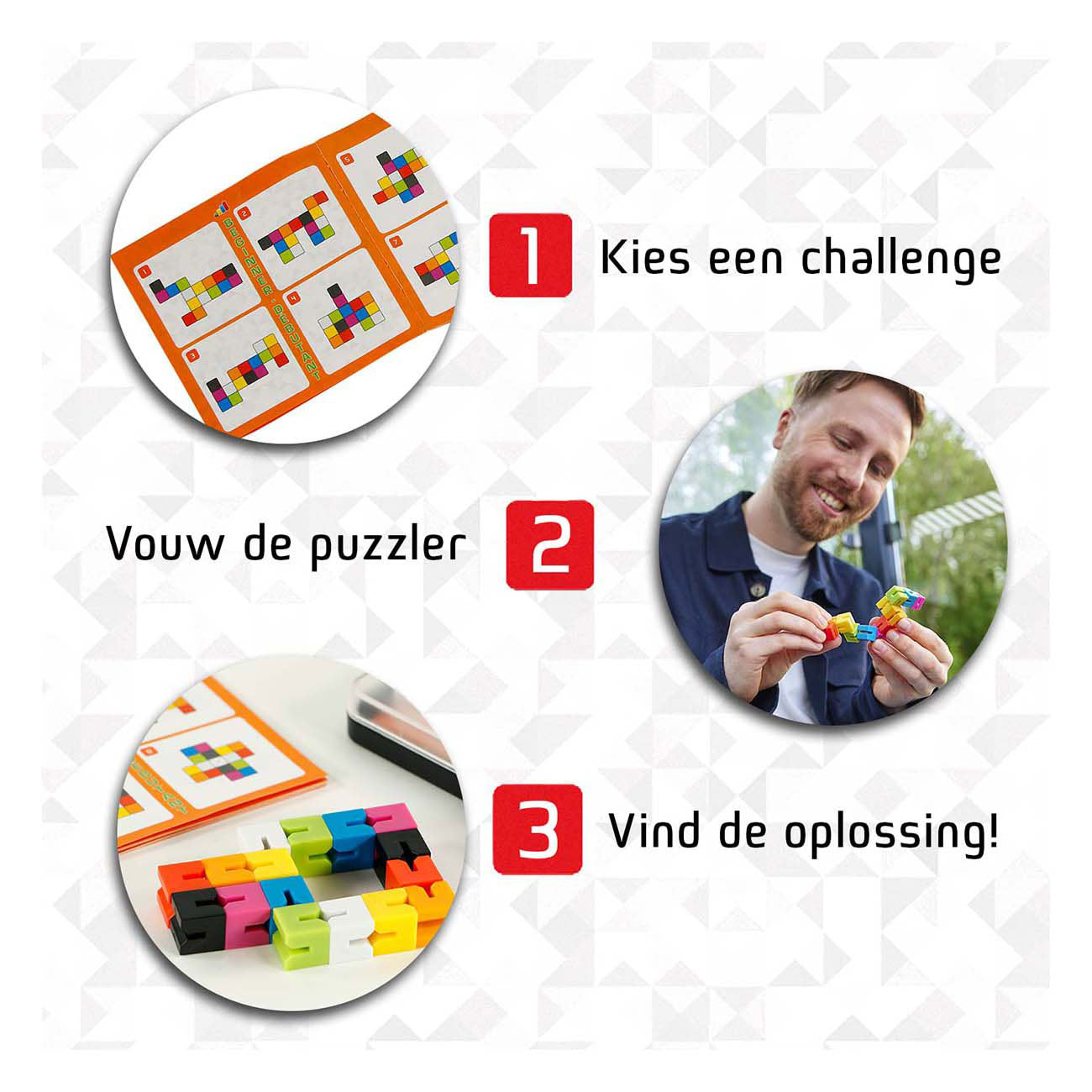 999games 999 games flex puzzler max denkspel (nederlands, 1 speler, vanaf 7 jaar, 80 opdrachten)