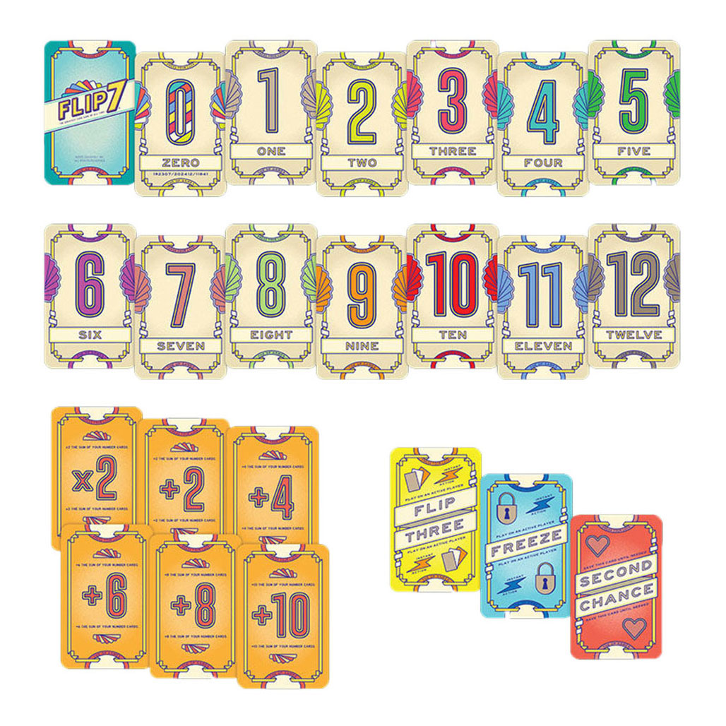 999games 999 games flip 7 compact engelstalige versie - kaartspel