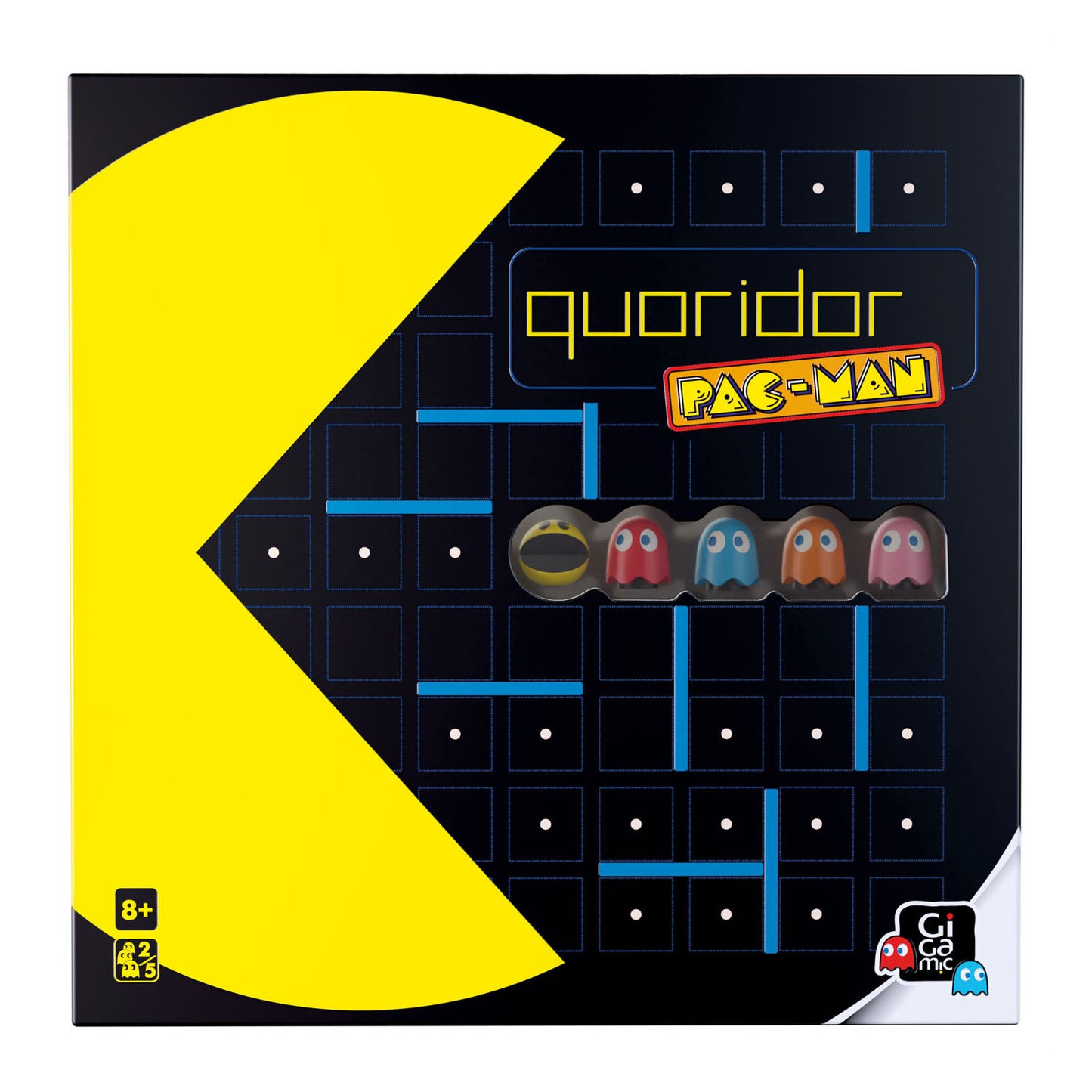 999games gigamic - quoridor pacman - bordspel voor volwassenen en kinderen - gelimiteerde editie van quoridor - nl gb fr de es it