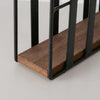 Boltze home servethouder staand hout metaal h15cm