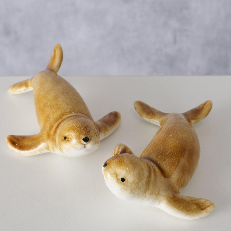 Boltze home beeld robby de zeehond l10cm keramiek