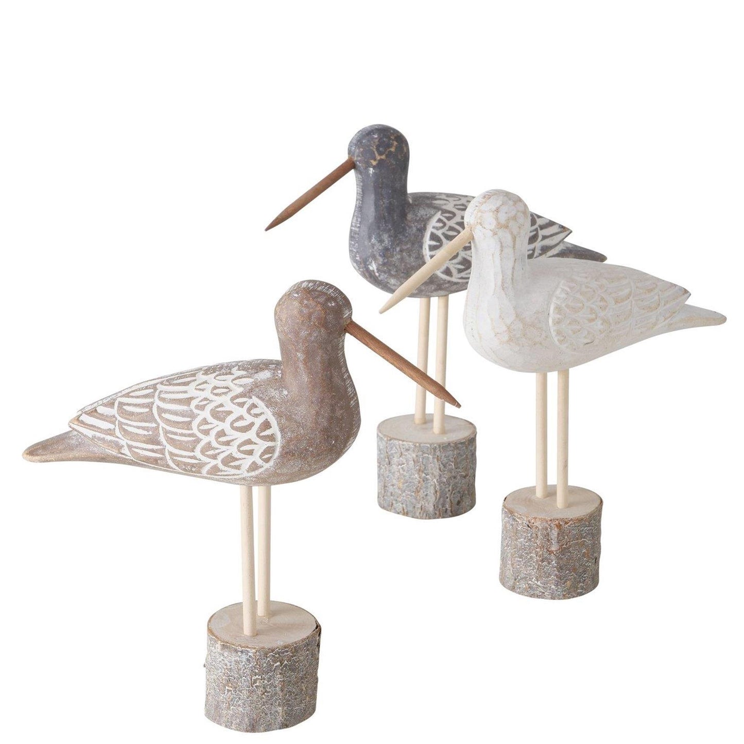 Boltze home beeld grutto hout h22cm