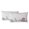 Boltze home kussen homewood, 2 ass., polyester 100%, huis, veelkleurig, motief, beige, lichtgrijs, wit