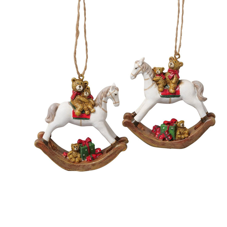 Boltze home kersthanger hobbelpaard h7cm