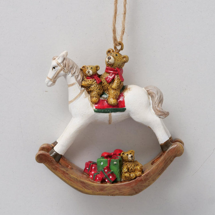 Boltze home kersthanger hobbelpaard h7cm