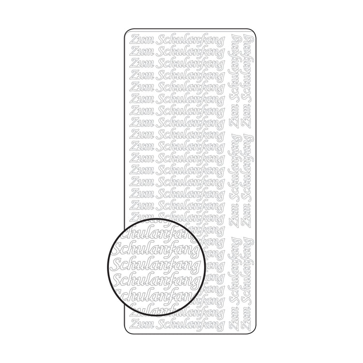 Vaessen creative • sticker 10x23cm 10pcs goud zum schulanfang