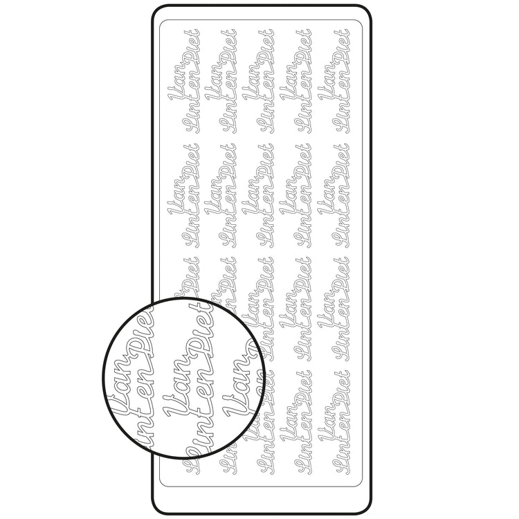 Vaessen creative • sticker 10x23cm x10 goud van sint en piet