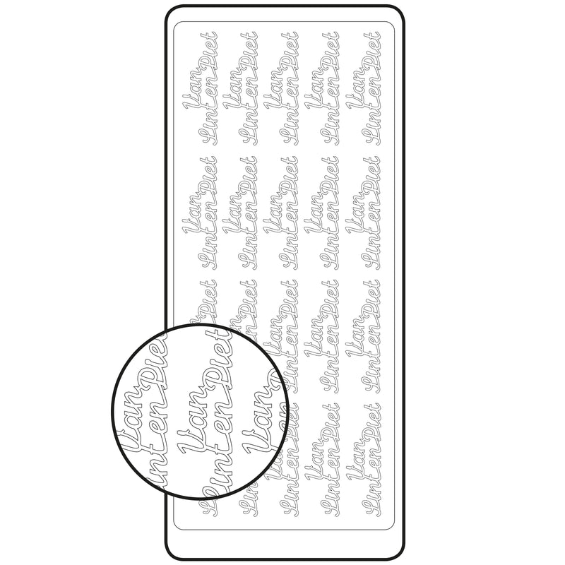 Vaessen creative • sticker 10x23cm x10 goud van sint en piet