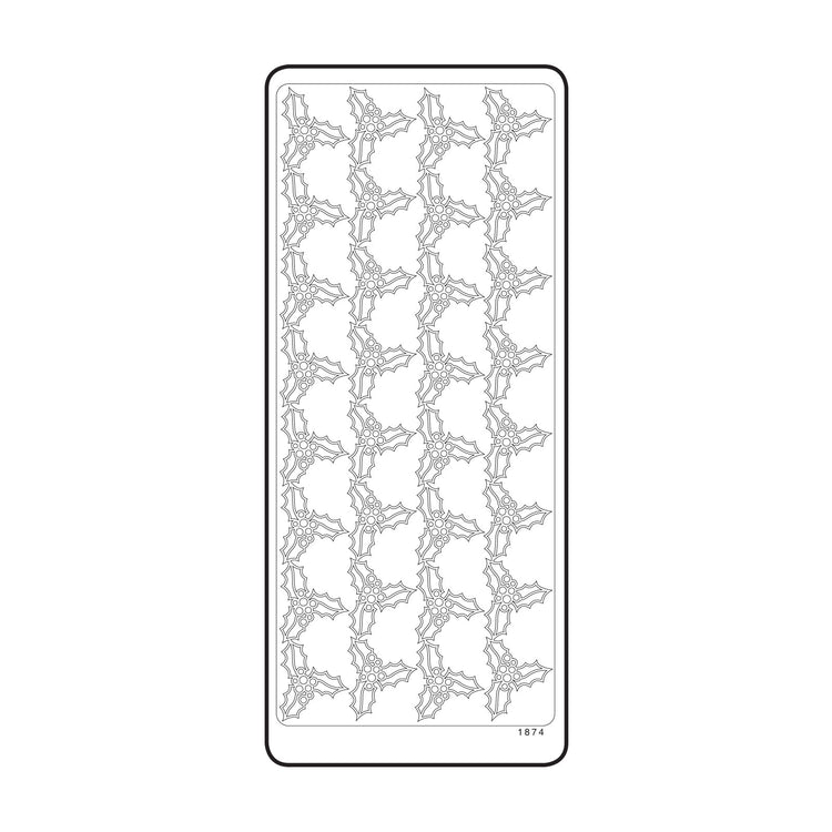 Vaessen creative • sticker 10x23cm 10pcs goud hulst