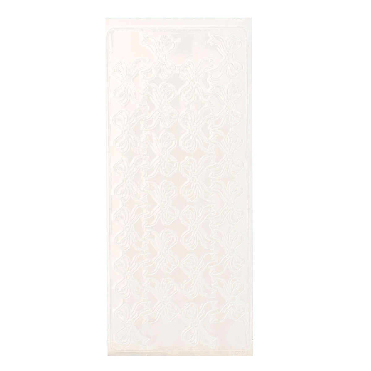 Vaessen creative • sticker 10x23cm 10pcs strikjes wit