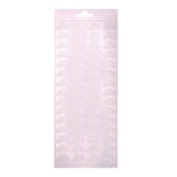 Vaessen creative • sticker 10x23cm 10pcs ringen wit - afbeelding 1